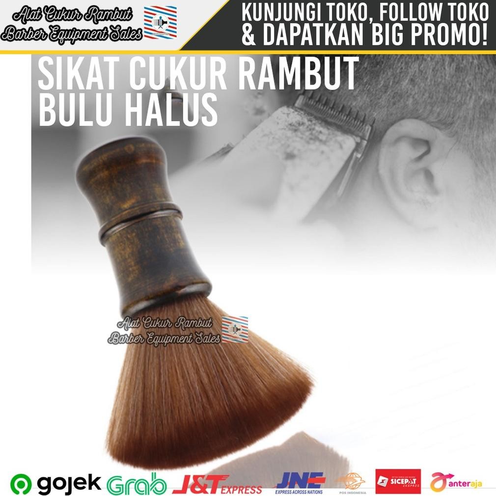 

baru sikat barber cukur rambut - brush bulu halus pembersih sisa rambut