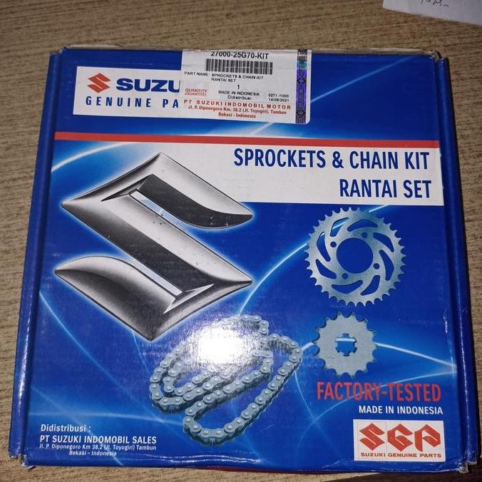 gear set satria fu 150 2015 2014