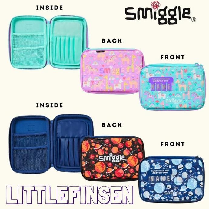 

TERLARIS - Smiggle prime hardtop id pencil case dengan nama/kotak pensil smiggle