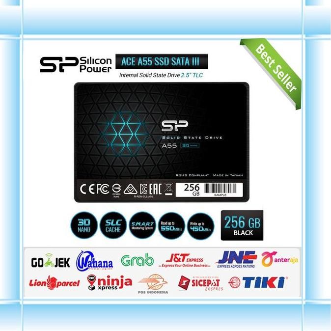 NEW Silicon Power SSD 2.5" ACE A55 SATA III 3D TLC 256GB