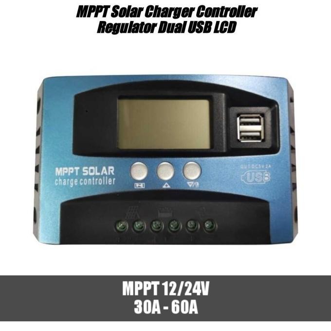 SCC MPPT 30A 60A 100A Auto Charge Controller PWM 12V/24V/48V 20A R756