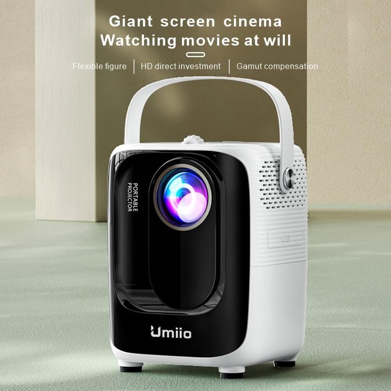 [Cod] Ready Stock Umiio A007 U20 HDMI Proyektor Android TV 1080P Smart Projector 6000 Lumen Ram 3GB 
