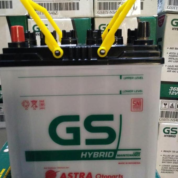 . Aki Mobil / Battery GS ASTRA Type GS HYBRID 32B20R / NS40 12V 32AH