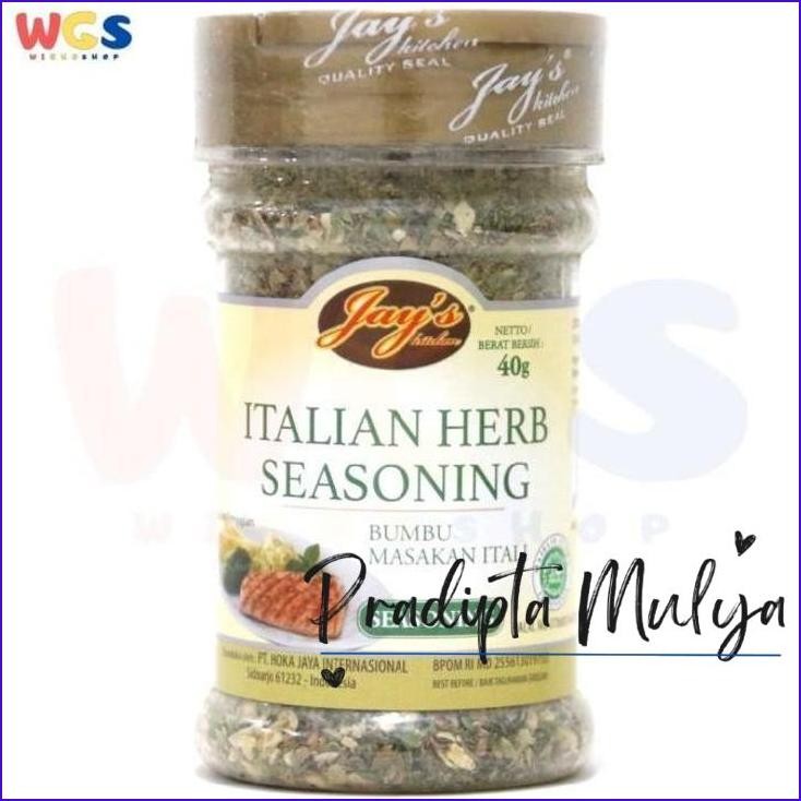 

Masih Ready Jays Italian Herb Seasoning 40 Gr - Bumbu Masak Italia