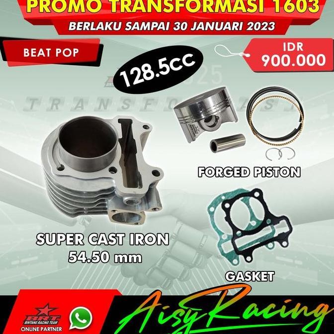 Blok Bore Up BRT Beat POP ESP STREET SCOOPY ESP 54.50 mm 130 CC