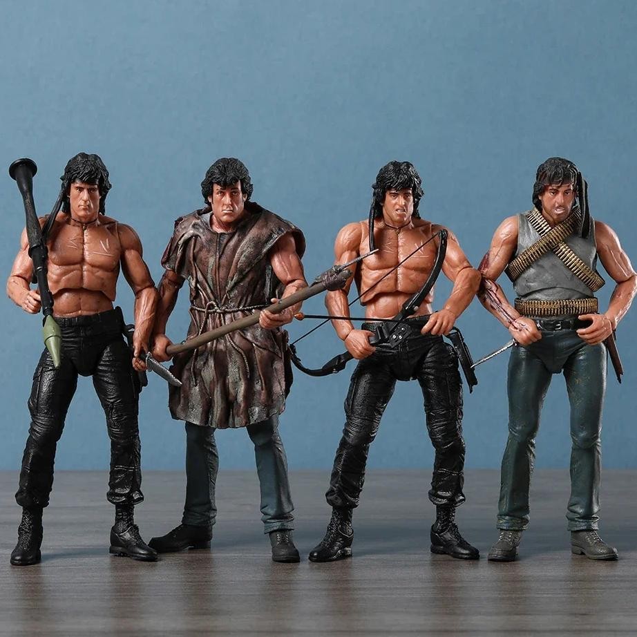 NECA Rambo First Blood PVC Action Figure Model Collection Gift Toy