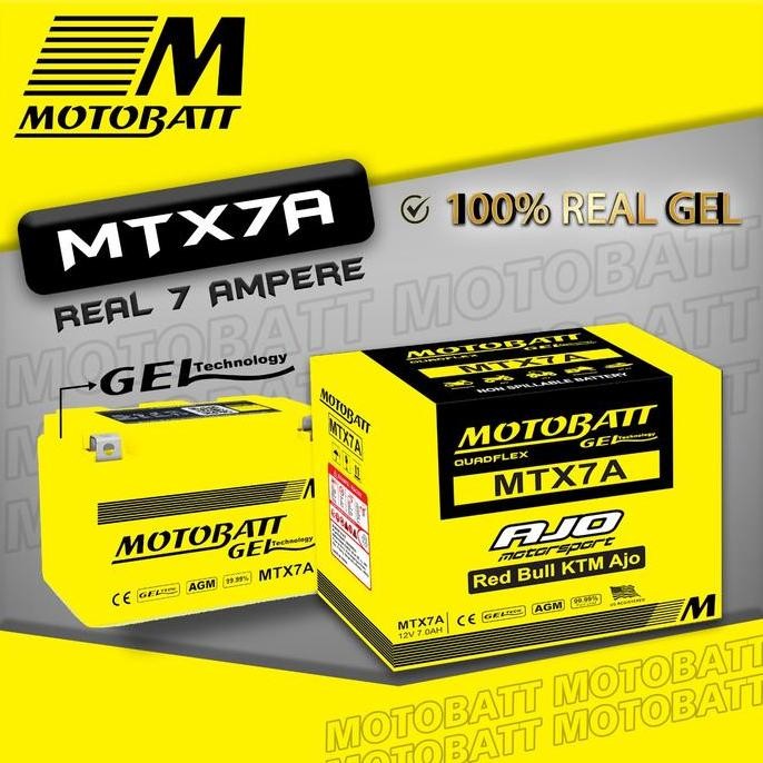 . AKI KAWASAKI NINJA 250 KARBU / NINJA 250 FI - MOTOBATT MTX7A - 12V7AH ORIGINAL