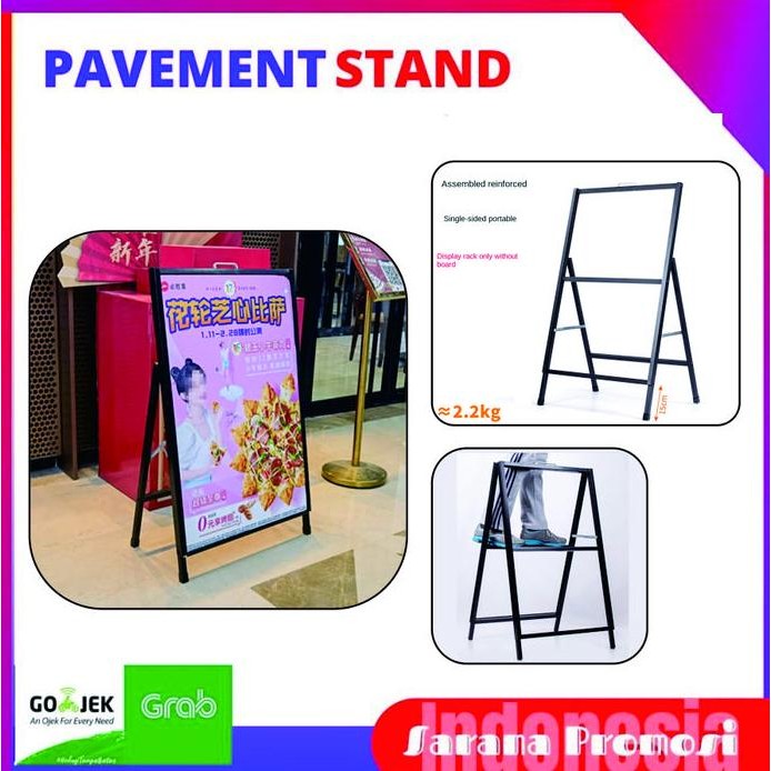 

new !!! Stand Promosi 2 sisi Termurah Uk.60x80