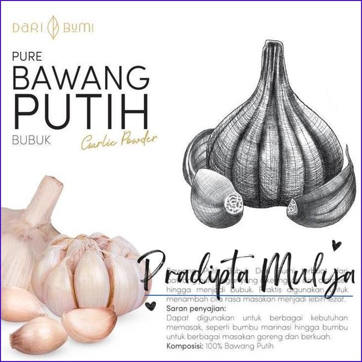 

Original..!! Dari Bumi Bawang Putih Bubuk 50 Gram Garlic Powder