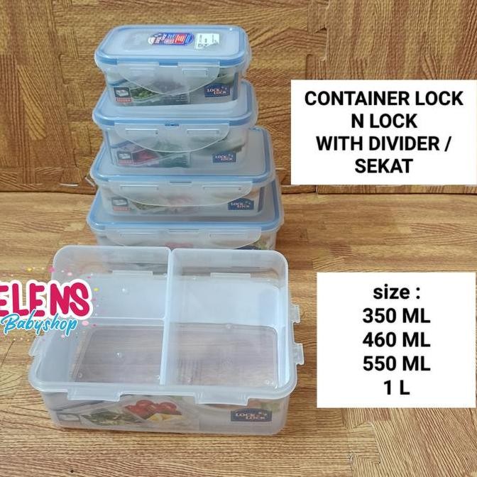 Promo Lock N Lock Food Container With Divider / Sekat