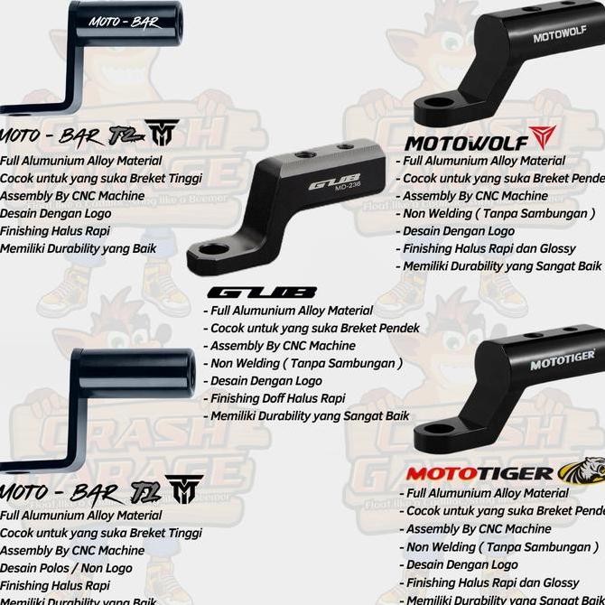 GUB Plus 17 Holder HP Motor Full Besi Waterproof Anti Air Dudukan HP