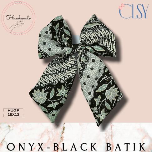 

[CLSY] Onyx Black Batik Bow / Pita Batik Onyx Black MURAH