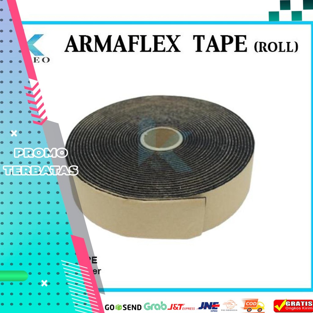 NEW INSULASI TAPE PIPA AC / ARMAFLEX TAPE / ISOLASI PIPA AC
