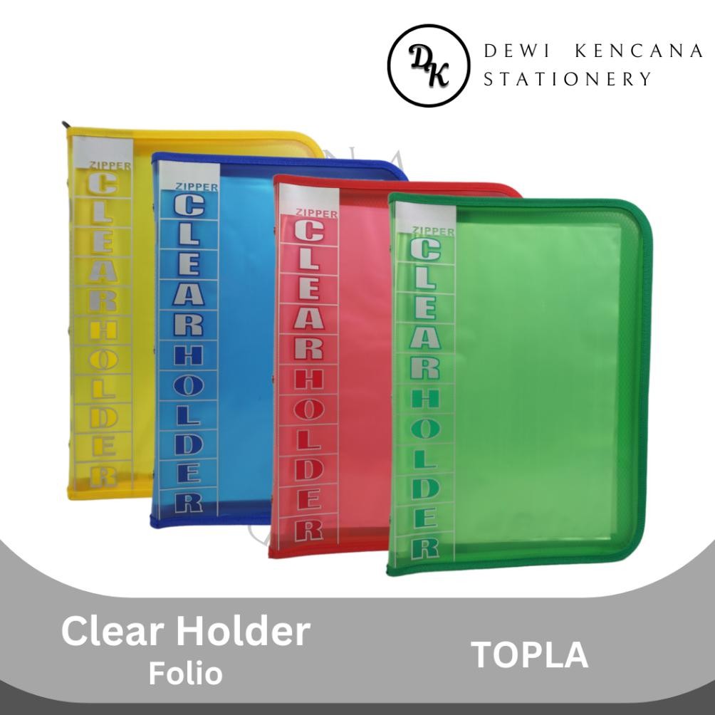 

READY STOK Clear Holder Topla F4 (Folio) Tebal Anti Air Document Keeper File Folder / Map Dokumen Siap kirim