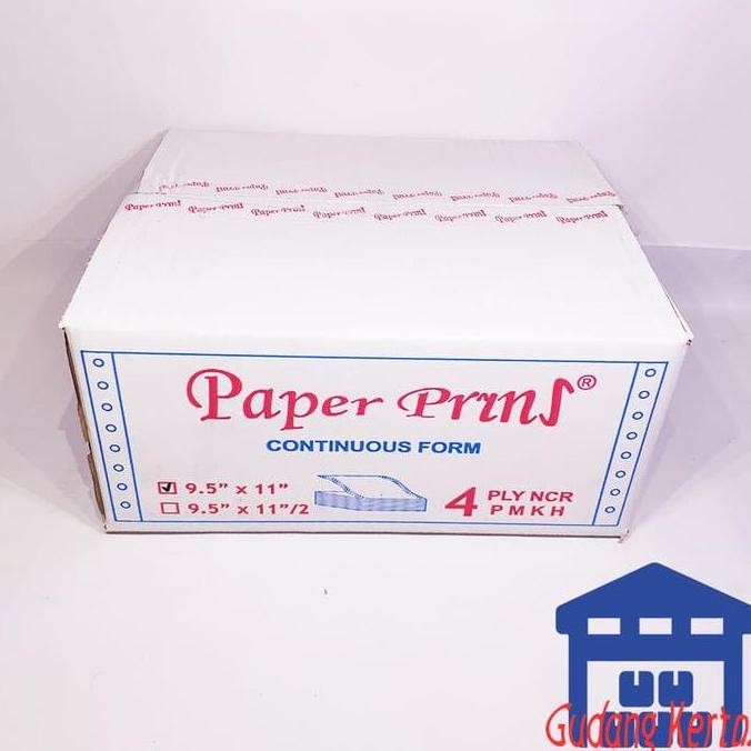 

TERMURAH - CONTINUOUS FORM 91/2 X 11 4PLY PAPERPRYNS
