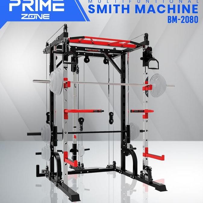 BODYMASTER Smith Machine BM-2080 - Squat Power Rack Bench Press Cable