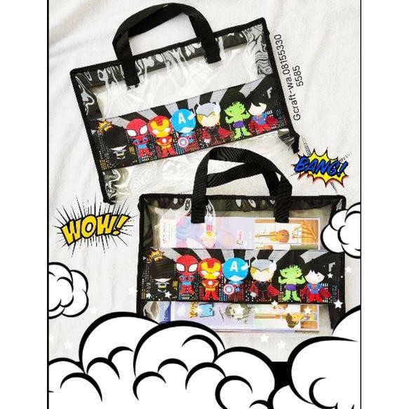 

READY STOK Kimberly Folder Bag Tas Map PVC Transparan Kuat Siap kirim