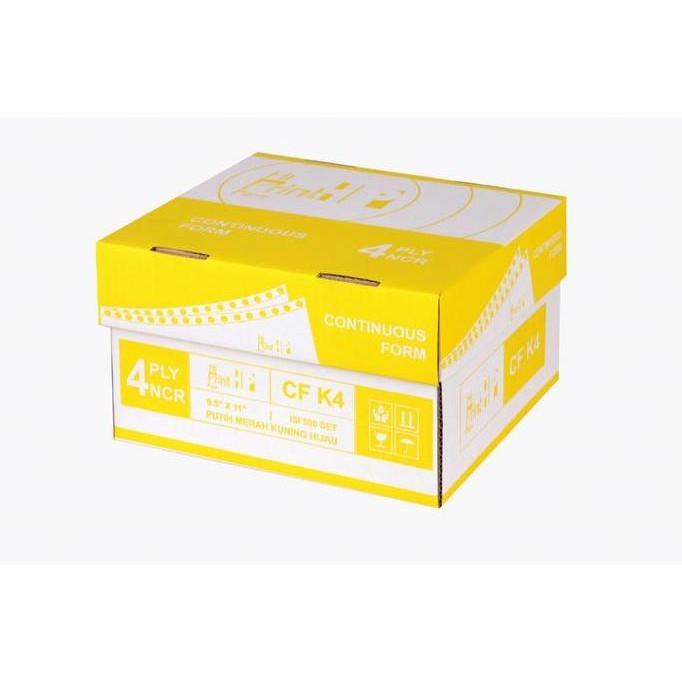 

NEW Continuous Form 9,5 x 11 4 ply NCR Hi Print ( isi 500 sheets)