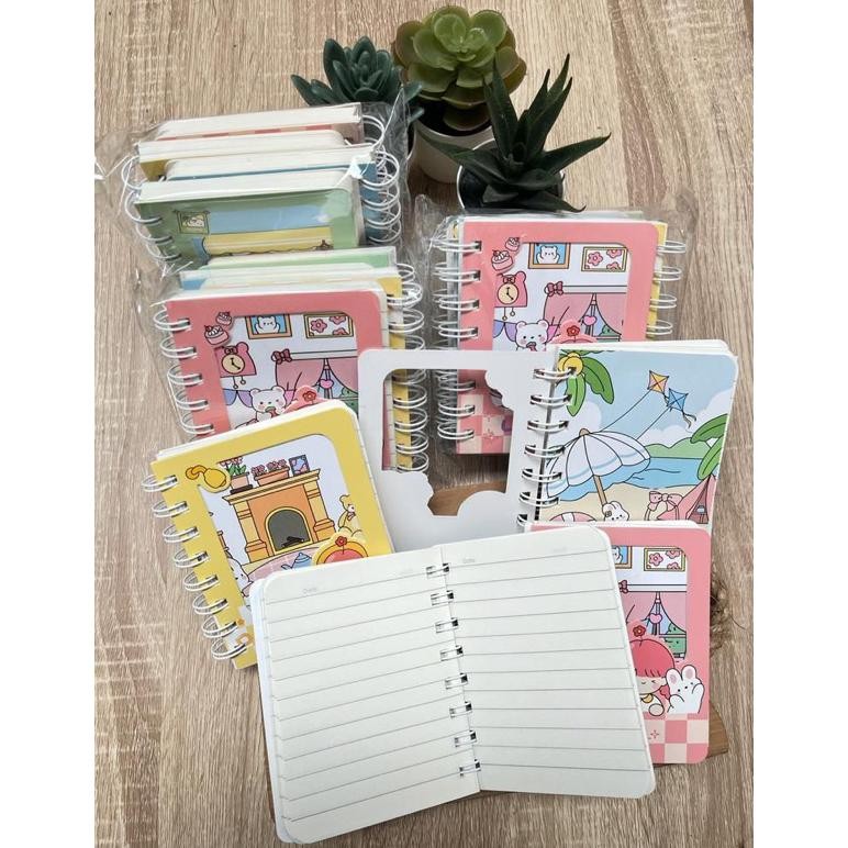 

Buku Catatan Journal A7 Dobel Cover Hard Momo Notes Sampul Tebal Viral