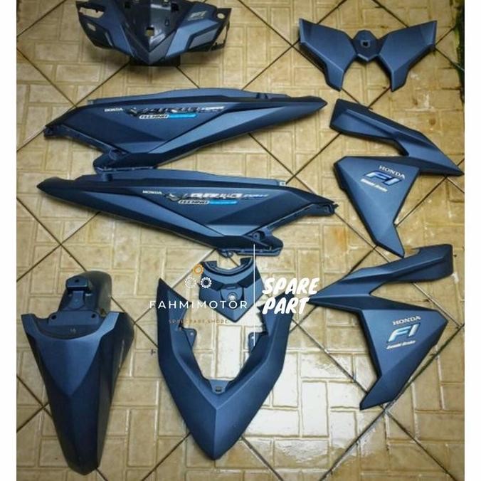 / Full Body Halus Honda Vario 125-150 Led Lama Tahun 2016-2017 Biru Doff /