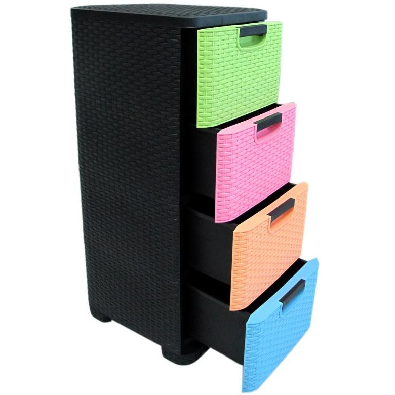 Lemari Laci Plastik Trivia Susun 4 Dan 5 Motif Rotan Sorokan Tarik Dorong Box Container Box Trending
