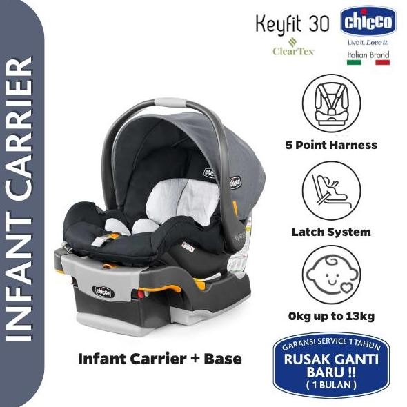 CHICCO KEYFIT 30 CLEARTEX INFANT CAR SEAT / CAR SEAT BAYI / CAR SEAT ANAK / TEMPAT DUDUK BAYI DI MOB