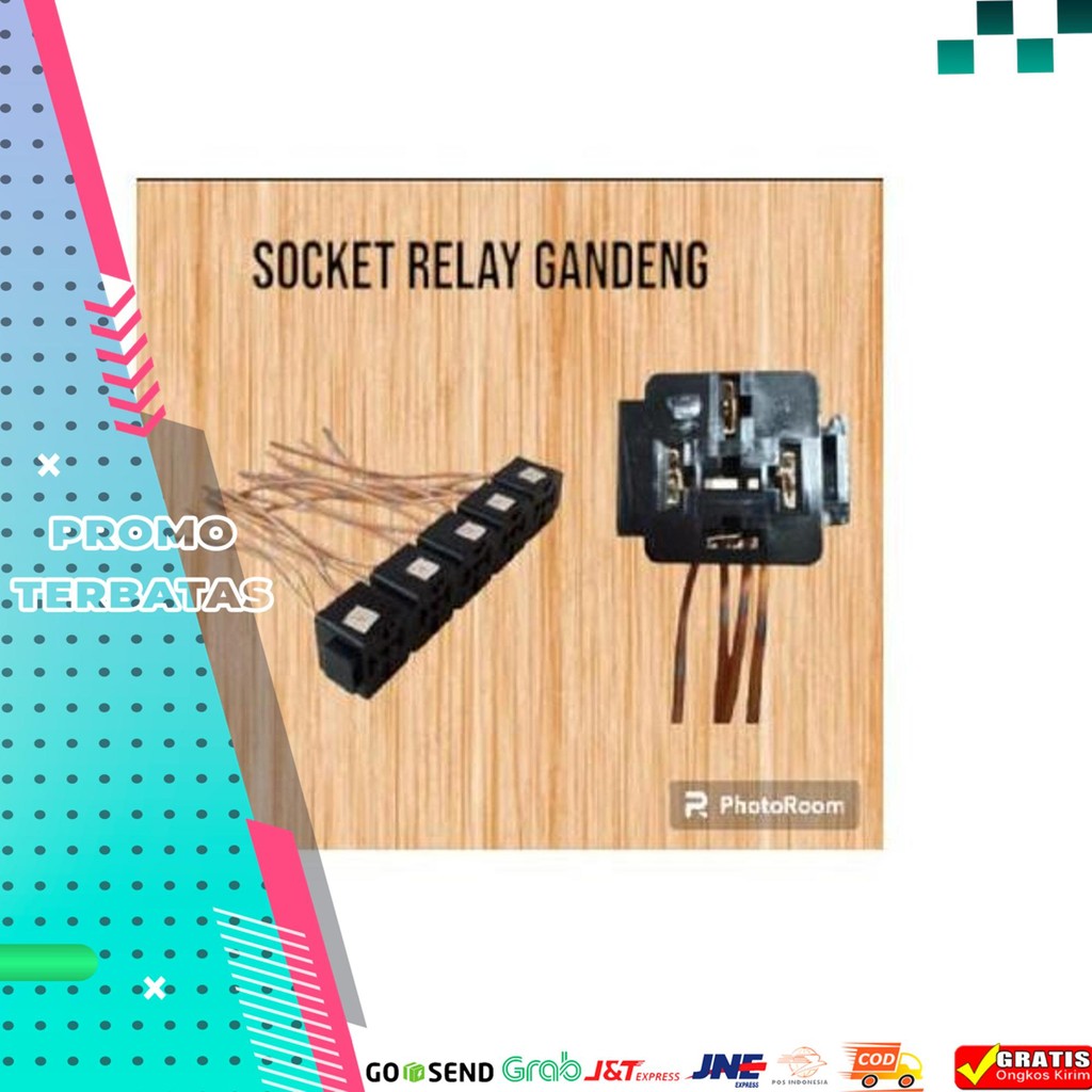 SOCKET RELAY GANDENG/ SOKET RELAY GANDENG/ CONNECTOR 4 KAKI GANDENG/ SOCKET RELAY/ SOKET 4 KAKI
