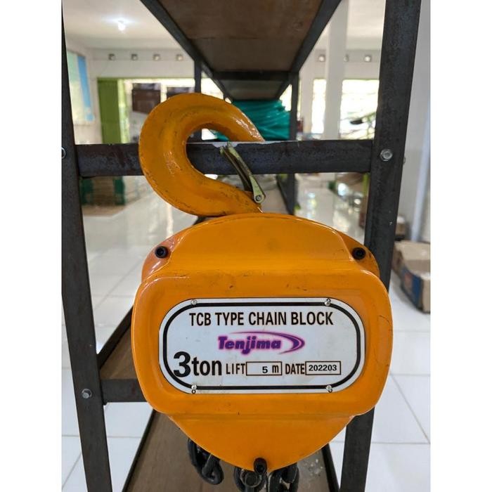 HOT PROMO CHAIN BLOCK 3 TON 5 METER TAKEL 3 TON 5 METER TENJIMA JAPAN KODE 1472