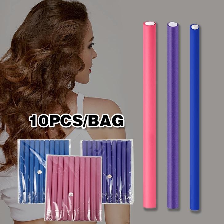 10Pcs Roll Sosis Curly Rambut Roll Sosis Keriting Rambut