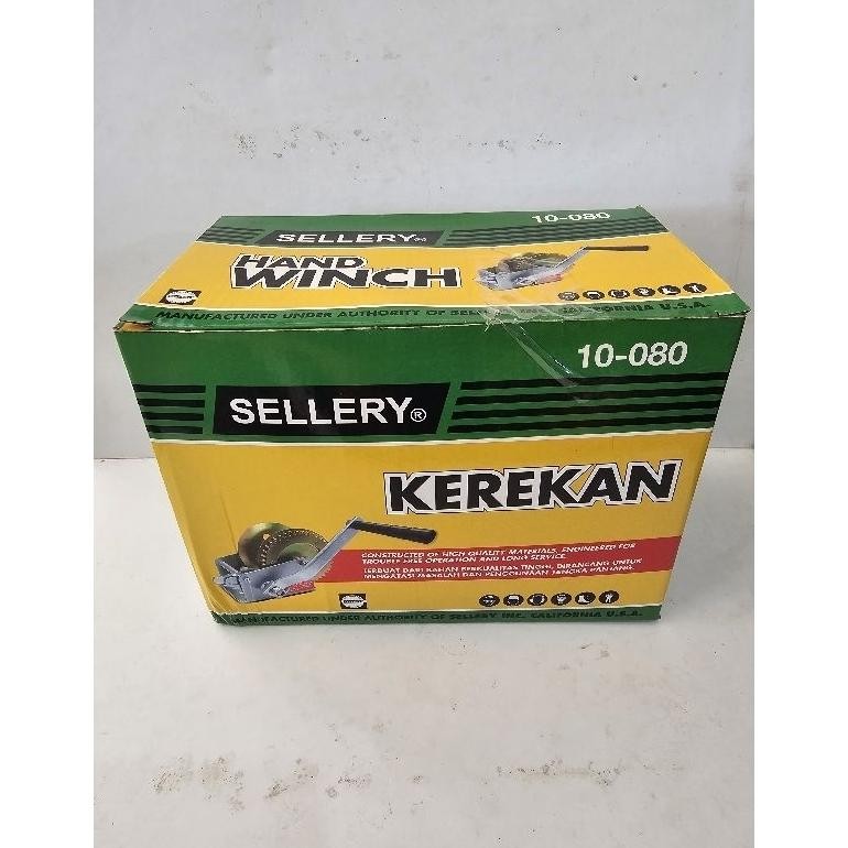 Sellery Hand Winch 1200LBS Kerekan Katrol Tangan 1200 lbs