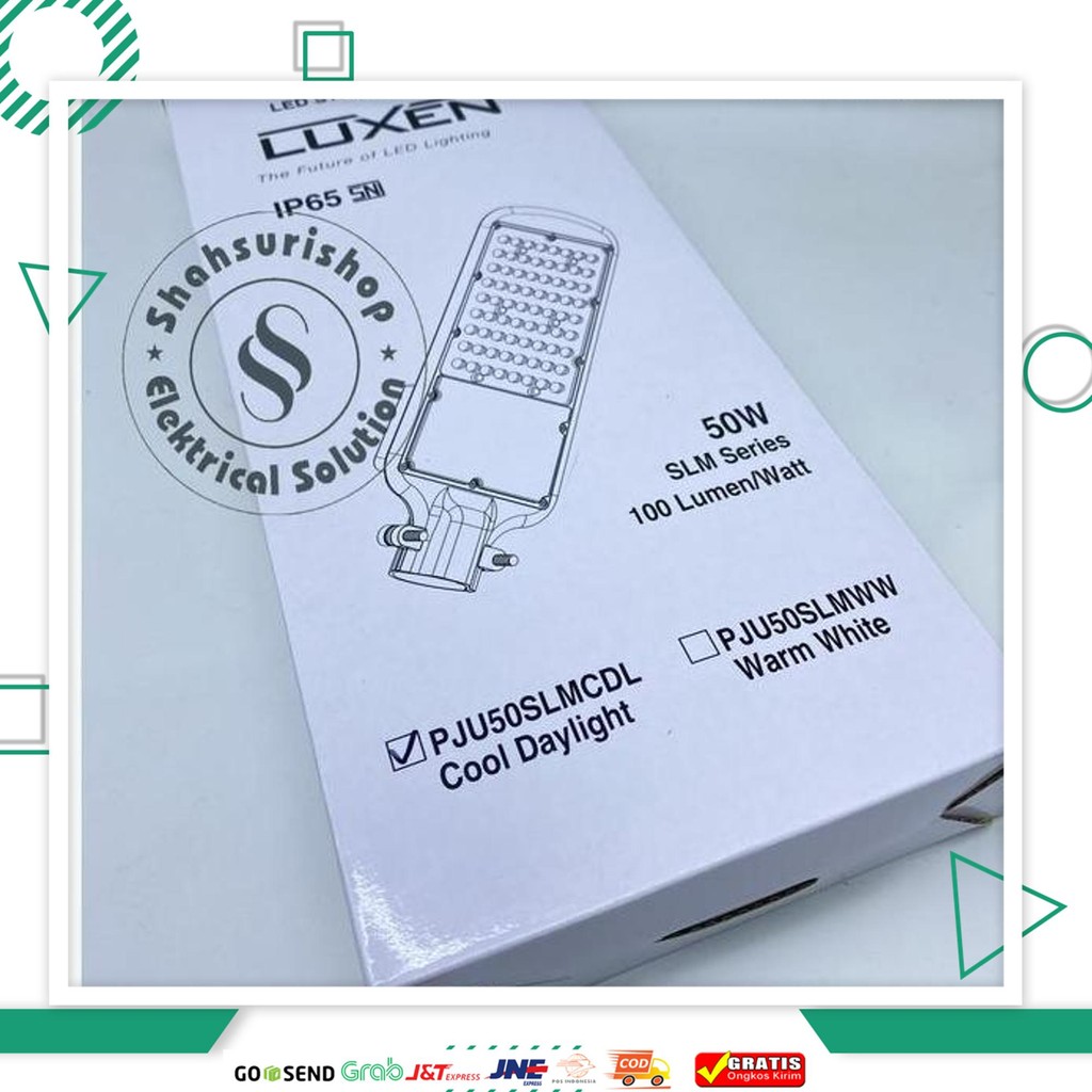 Luxen Pju 50 Watt Pju50Slm Ip 65 Waterproof Lampu Jalan Led Bergaransi
