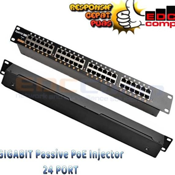 Passive Poe Injector 24 Port Gigabit|Gigabit Poe 24 Port New Stok