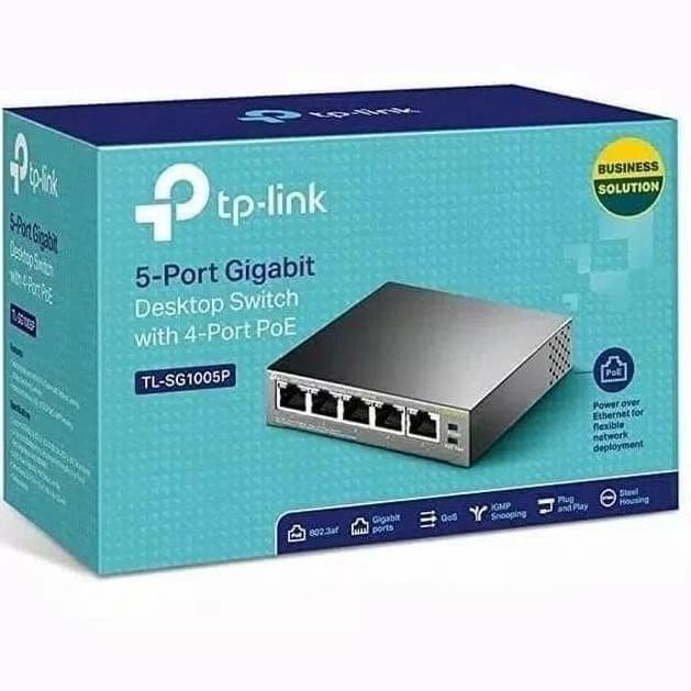 Tplink Tl-Sg1005P 5 Port 4Port Poe Gigabit Sg1005P New Stok