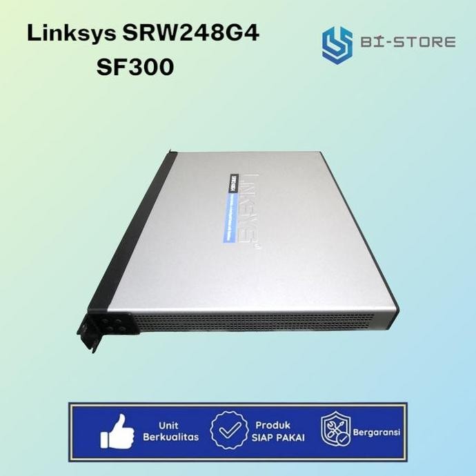 Switch Manageable 48 Port Linksys Srw248G4 Generasi Pertama Sf300 New Stok