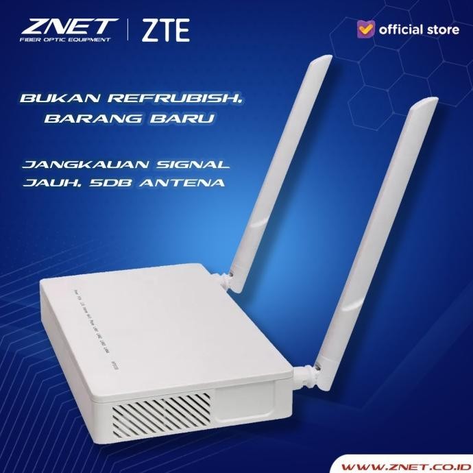 (Expert) ONU EPON ZTE F460 V9 BOX ANTENA EXTRERNAL 5db BRIDGE SUPPORT EPON OLT