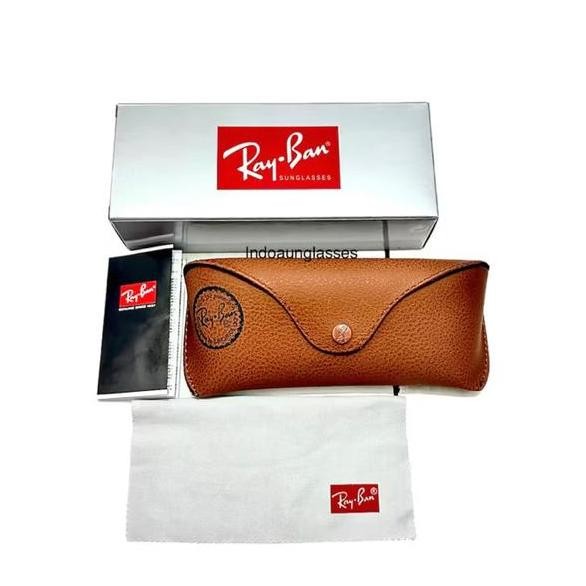 Tempat Kacamata Box Kacamata Fullset Kulit Coklat