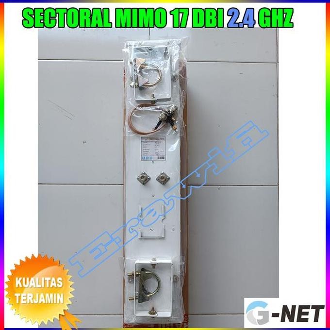 Antena Wifi Outdoor 2,4 Ghz Sectoral Mimo 17 Dbi 120 Derajat New Stok