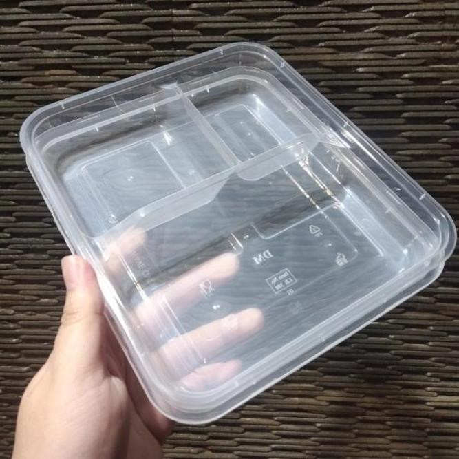 

Thinwall DM LB380 - Bento LB 380 - Sekat 3 - Kotak makan @ 25 set LBJ