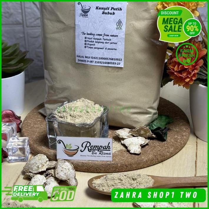 

KUNYIT PUTIH BUBUK BERAT PRODUK 100 GRAM TERMURAH