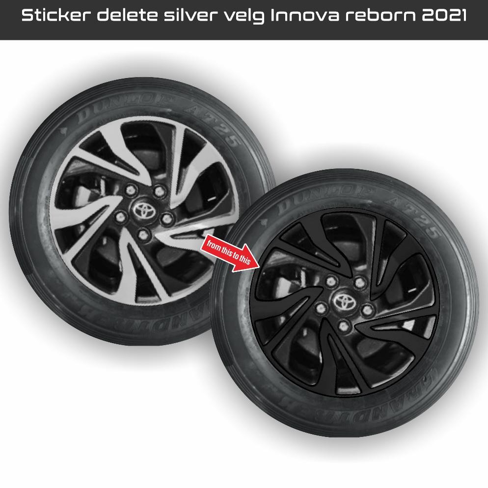 sticker delete silver velg innova reborn 2021-2024(harga 5velg)