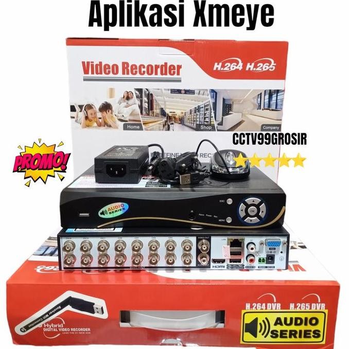 DVR 16 CHANNEL XMEYE FULL HD / DVR 16CH XMEYE 2560P 5MP 6 IN 1
