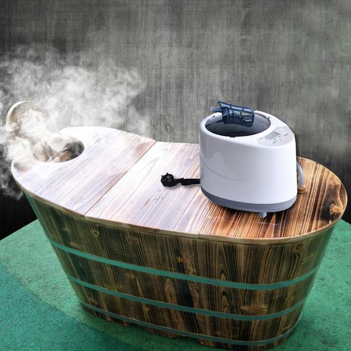 Mesin Sauna Portable 3.0L Mesin Steam Sauna Alat Steam Sauna Alat Spa Alat Mandi Uap Original Dan Te