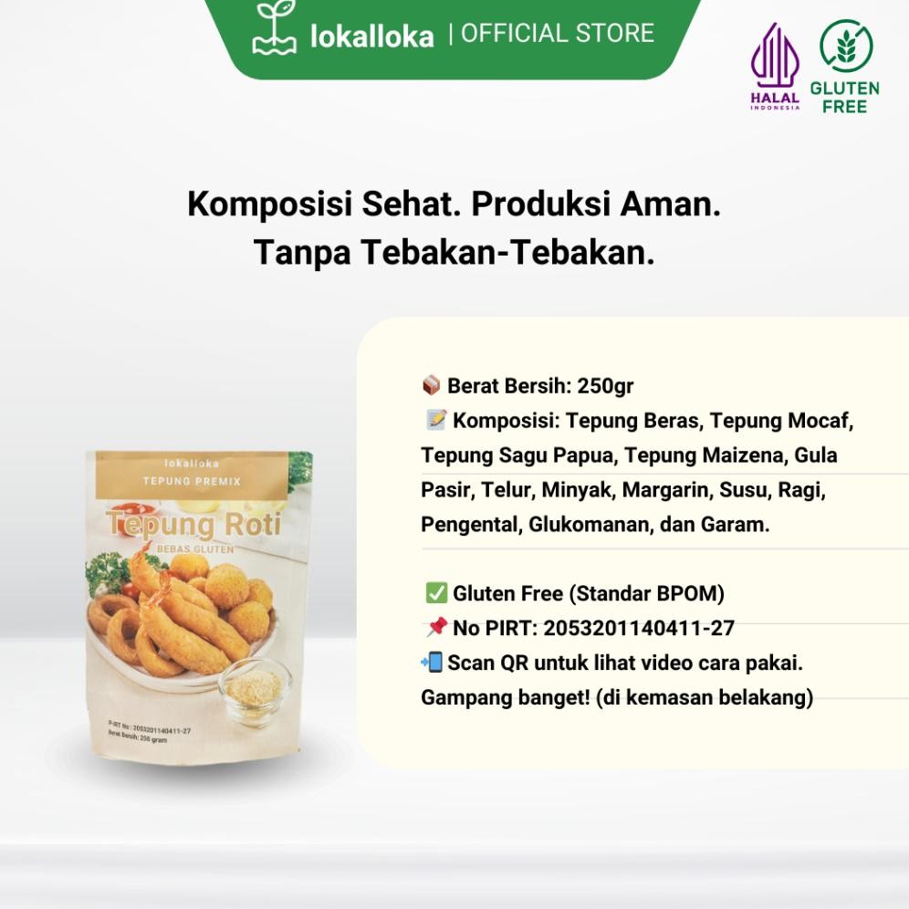 

Tepung Panir Bebas Gluten Lokalloka Kriuk Sehat SV13