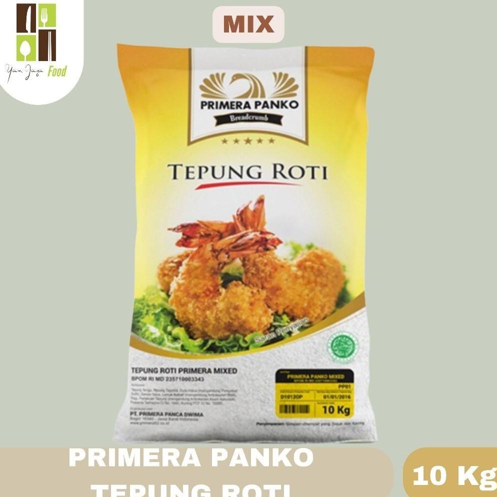 

Primera Panko Tepung Roti / Bread Crumbs Mix / White / Orange Kemasan 10KG / BALL SV13