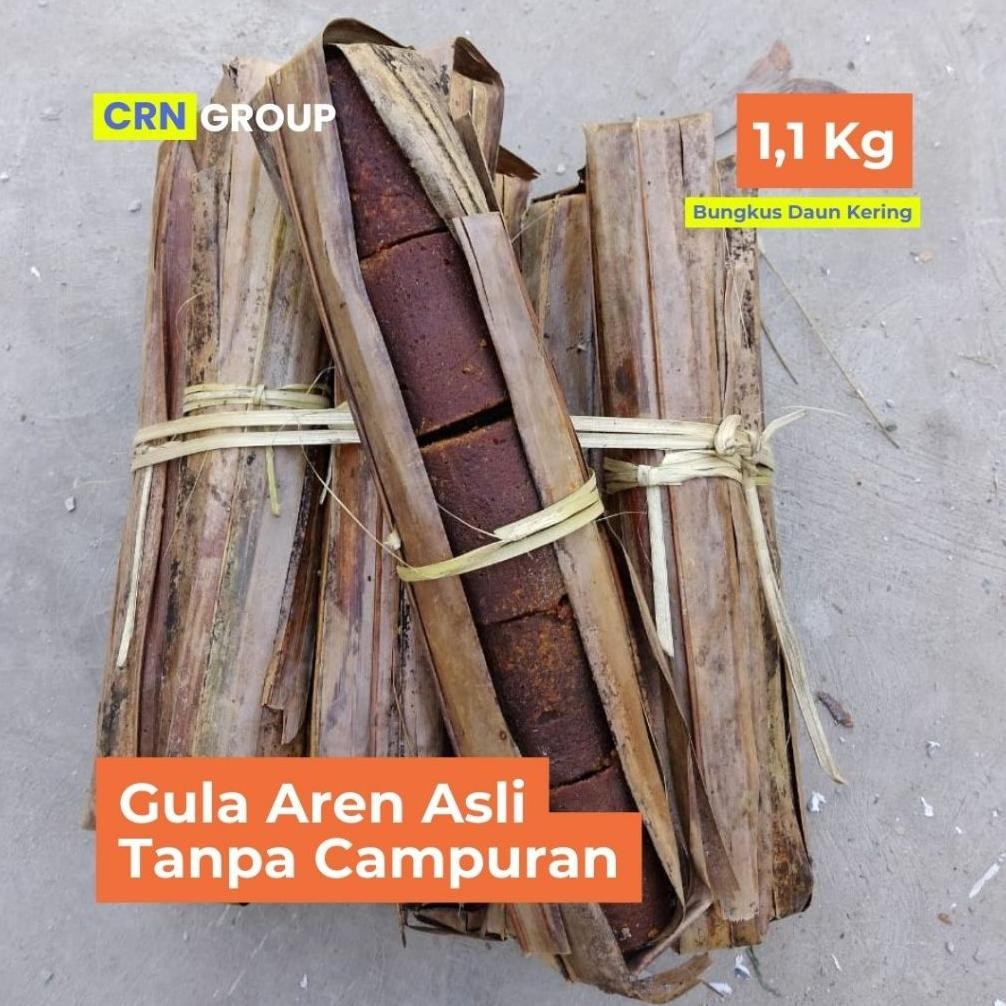 

[1,1 Kg] Gula Aren Aren / Murni Kemasan Daun Kering SV13