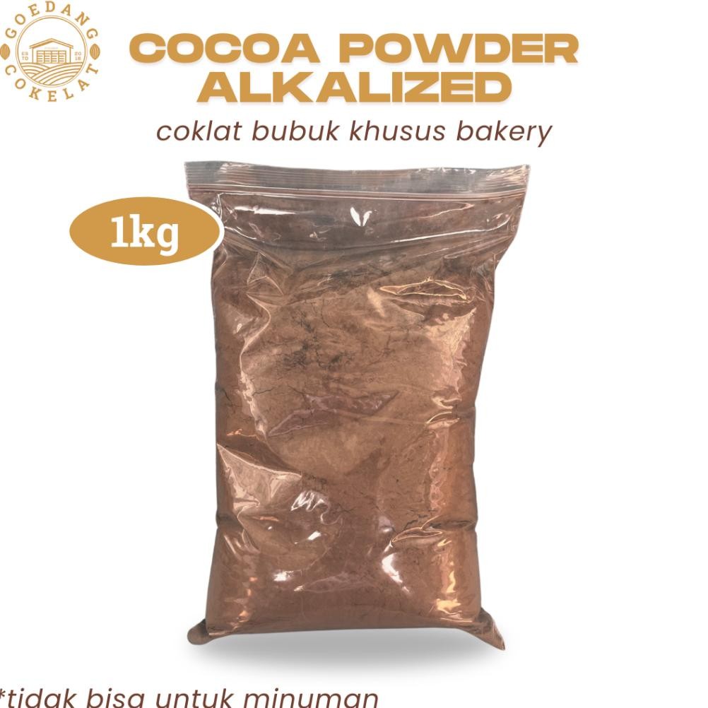 

Cocoa Powder 1 Kg | Cokelat Bubuk Murni Tanpa Gula | Alkalized Brown | Khusus Baking & Olahan Kue SV