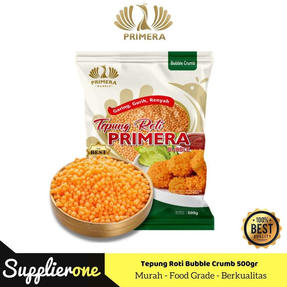 

Primera Tepung Roti Bubble Crumb / Bubble Crumb / Buble Crumb Untuk Nugget / Crumble Topping / Tepung Panir Bubble Crumb / Bubble Crumb SV13