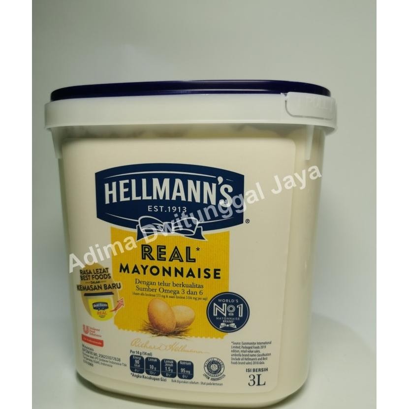 

Mayonnaise Hellmanns 3 Ltr Mayonnaise Mayones