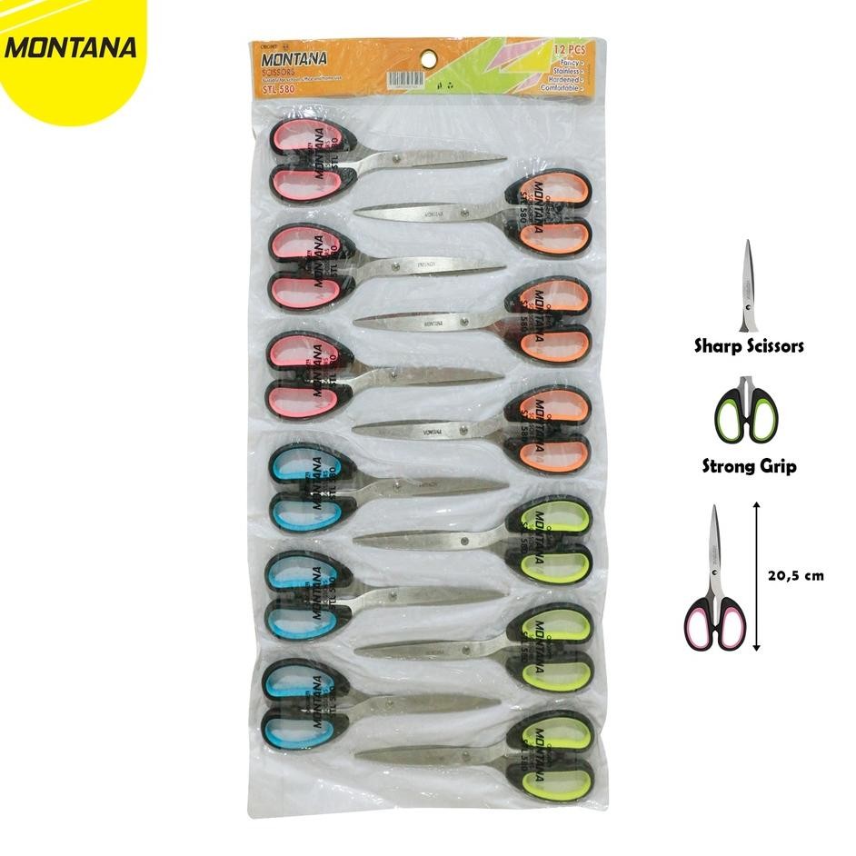 

Montana Scissors Gunting Stainless Steel 20.5 Cm Multipuose Anti Karat Stl580Lusin