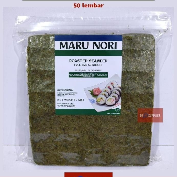 

Maru Sushi N 50 Lembar Seaweed Rumput Laut Panggang N Sushi Roll Halal